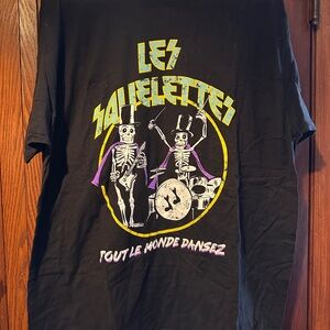 Les Squelettes Retrokid Graphic Tee - Black